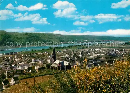 AK / Ansichtskarte Rheinbrohl Panorama Kirche Rheinbrohl