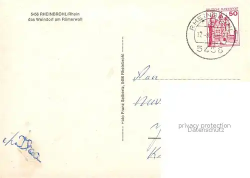 AK / Ansichtskarte Rheinbrohl Panorama Kirche Rheinbrohl