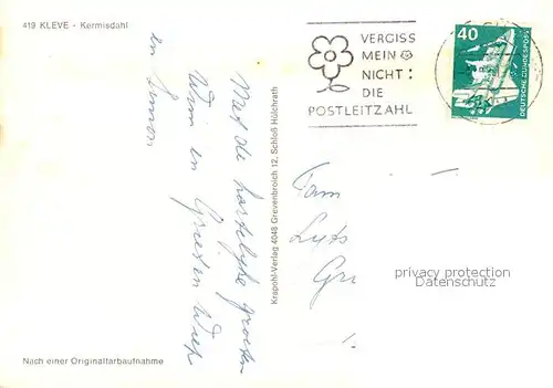 AK / Ansichtskarte Kleve Kermisdahl Kleve
