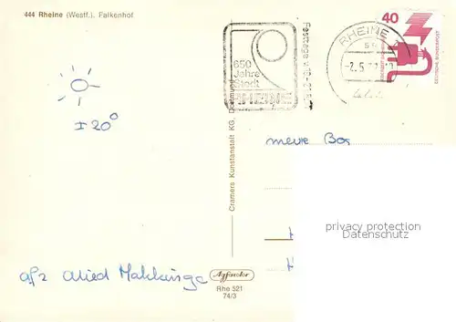 AK / Ansichtskarte Rheine Falkenhof Rheine