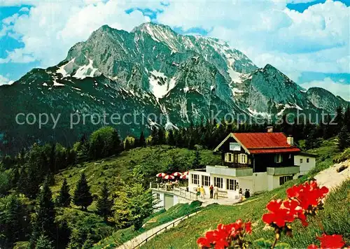 AK / Ansichtskarte Mittenwald_Bayern Kranzberghaus Wettersteingebirge Huber Karte Nr 8290 Mittenwald Bayern
