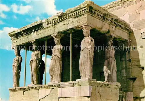 AK / Ansichtskarte Athenes_Athen Akropolis Karyatiden Athenes Athen