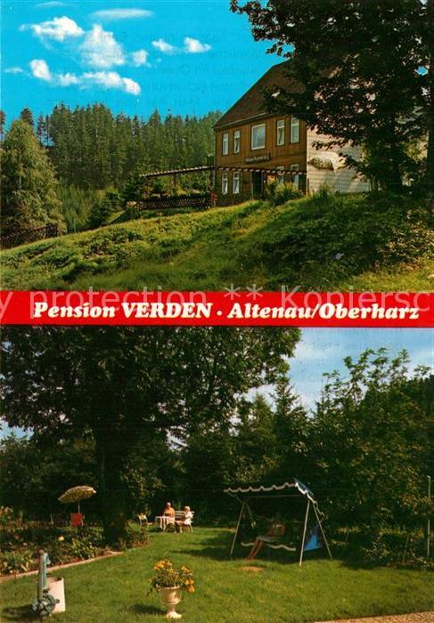 AK / Ansichtskarte Altenau_Harz Pension Verden Garten Altenau Harz Nr