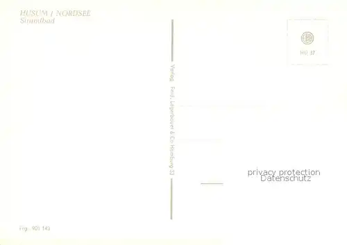 AK / Ansichtskarte Husum_Nordfriesland Strandbad Fliegeraufnahme Husum_Nordfriesland
