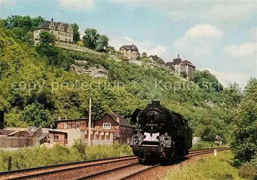 AK / Ansichtskarte Dornburg_Saale Lok  unterhalb der Dornburger Schloesser Dornburg_Saale