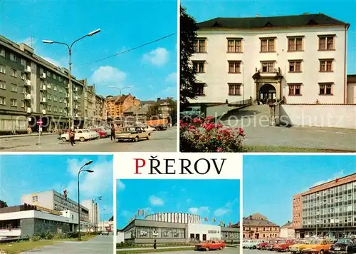 AK / Ansichtskarte Prerov Zerotinovo namesti Zamek OV KSC Kino Hvezda Namesti Prerovskeho povstani Prerov