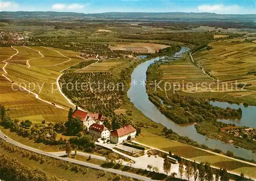 AK / Ansichtskarte Vogelsburg_Volkach Mainpartie Fliegeraufnahme Vogelsburg Volkach