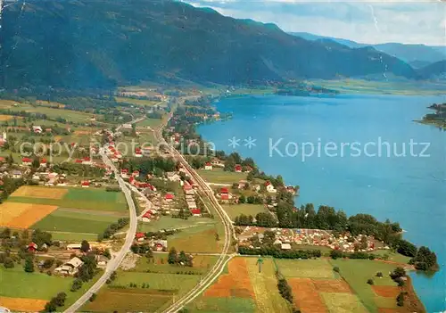 AK / Ansichtskarte Bodensdorf_Ossiacher_See Fliegeraufnahme Bodensdorf_Ossiacher_See