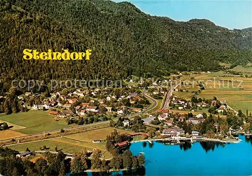 AK / Ansichtskarte Steindorf_Ossiacher_See Fliegeraufnahme Steindorf_Ossiacher_See