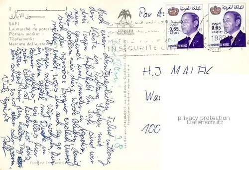 AK / Ansichtskarte Safi Toepfermarkt Safi