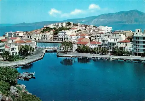 AK / Ansichtskarte Agios_Nicolaos Teilansicht mit Lagune Agios_Nicolaos