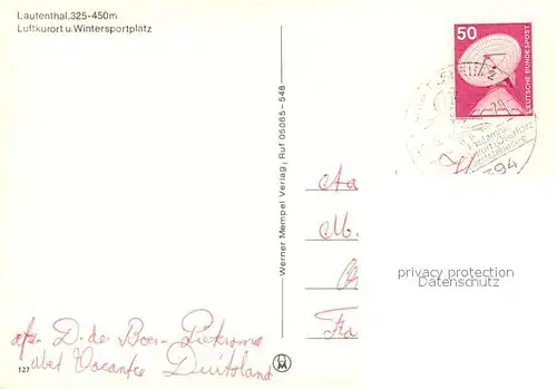 AK / Ansichtskarte Lautenthal_Harz Ortsansicht Lautenthal Harz