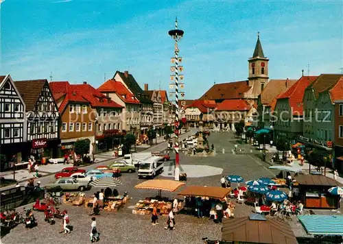 AK / Ansichtskarte Bischofsheim_Rhoen Marktplatz Bischofsheim Rhoen