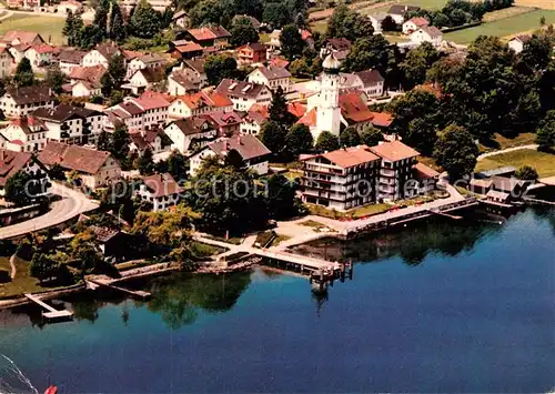 AK / Ansichtskarte Seeshaupt am Starnberger See Fliegeraufnahme Seeshaupt