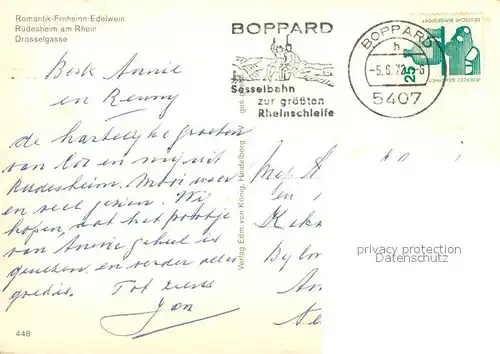 AK / Ansichtskarte Ruedesheim_Rhein Drosselgasse Ruedesheim Rhein