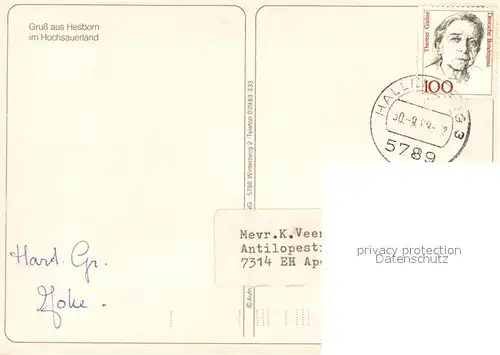 AK / Ansichtskarte Hesborn Panorama Hesborn