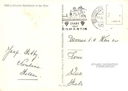 AK / Ansichtskarte Gerolstein Panorama Gerolstein