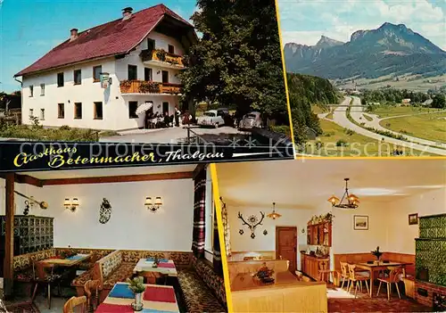AK / Ansichtskarte Thalgau Gasthaus Betenmacher Gastraeume Panorama Thalgau