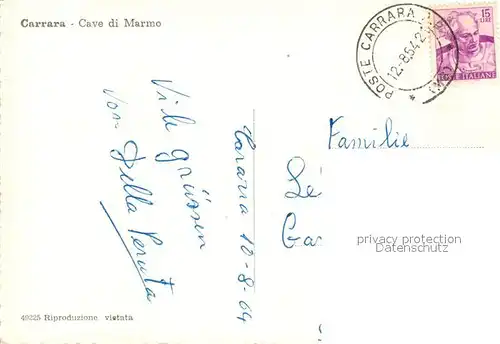 AK / Ansichtskarte Carrara Cave di Marmo Carrara