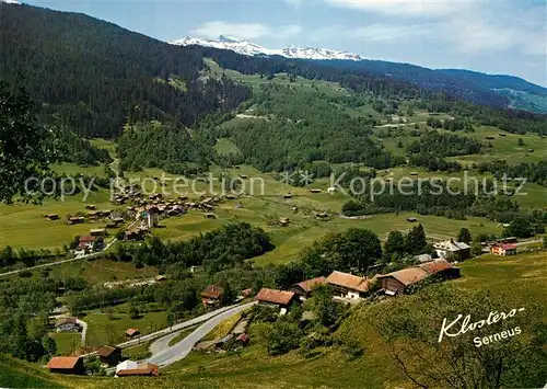 AK / Ansichtskarte Klosters Serneus und Mezzaselva mit Gaudergrat und Kistenstein Klosters Serneus