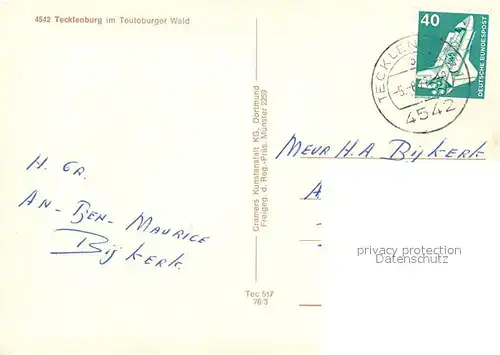 AK / Ansichtskarte Tecklenburg  Tecklenburg