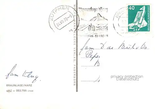 AK / Ansichtskarte Braunlage  Braunlage