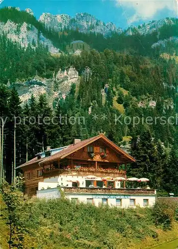 AK / Ansichtskarte Graswang Cafe Restaurant Groebl Alm Graswang