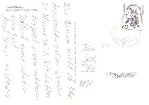 AK / Ansichtskarte Bad_Birnbach Rottal Terme Bad_Birnbach