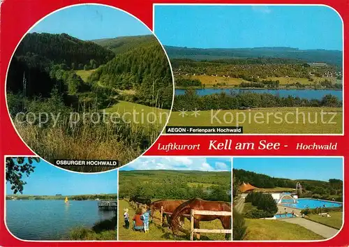 AK / Ansichtskarte Kell_See Osburger Hochwald AEGON Ferienpark Hochwald Freibad Pferdekoppel Kell_See