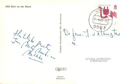 AK / Ansichtskarte Kroev_Mosel Panorama Kroev_Mosel