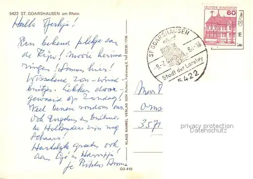 AK / Ansichtskarte St_Goarshausen Kirche St_Goarshausen