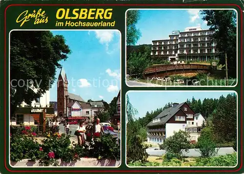 AK / Ansichtskarte Olsberg_Sauerland Nikolauskirch Parkhotel Klinik am Stein Haus I Olsberg_Sauerland