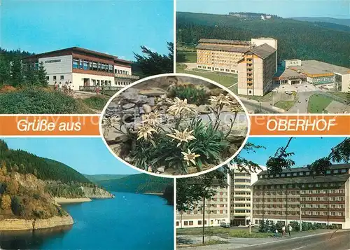 AK / Ansichtskarte Oberhof_Thueringen Schanzenbaude FDGB Erholungsheim Fritz Weineck Ohra Talsperre Oberhof Thueringen