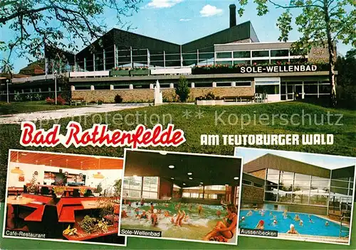AK / Ansichtskarte Bad_Rothenfelde Sole Wellenbad Cafe Restaurant Aussenbecken Bad_Rothenfelde