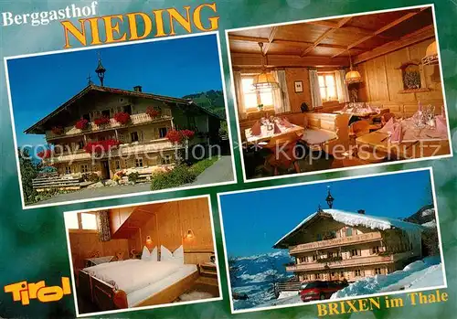 AK / Ansichtskarte Brixen_Thale Berggasthof Nieding  Brixen_Thale