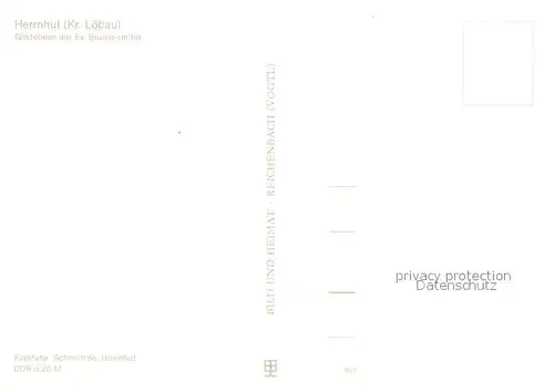 AK / Ansichtskarte Herrnhut Gaesteheim Evangelische Brueder Unitaet Herrnhut