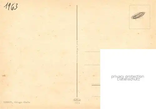 AK / Ansichtskarte Essen_Ruhr Gruga Halle Strassenbahn Essen_Ruhr