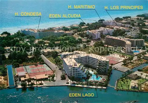 AK / Ansichtskarte Bahia_de_Alcudia Fliegeraufnahme Hotelanlage Bahia_de_Alcudia