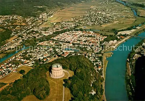 AK / Ansichtskarte Kelheim Fliegeraufnahme Befreiungshalle Kelheim