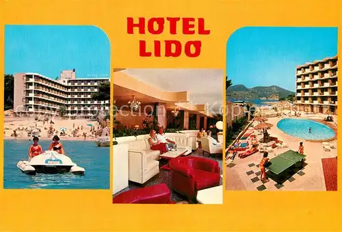 AK / Ansichtskarte Camp_de_Mar Hotel Lido Schwimmbad Strand Camp_de_Mar