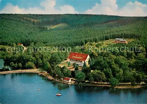 AK / Ansichtskarte Koerbecke_Moehnesee Fliegeraufnahme Jugendherberge Koerbecke Moehnesee