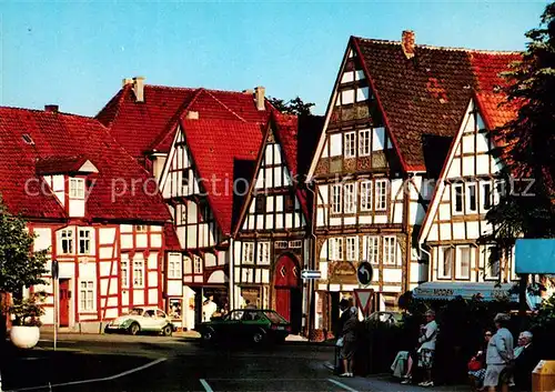 AK / Ansichtskarte Bad_Salzuflen Alte FAchwerkhaeuser Salzhof Hirter der Wieke Bad_Salzuflen