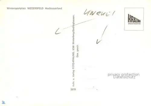 AK / Ansichtskarte Niedersfeld  Niedersfeld