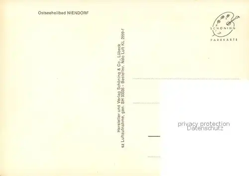 AK / Ansichtskarte Niendorf_Timmendorfer_Strand Fliegeraufnahme Niendorf_Timmendorfer