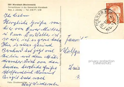 AK / Ansichtskarte Niersbach Ferienhaeuser  Niersbach