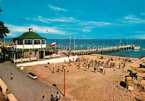 AK / Ansichtskarte Niendorf_Timmendorfer_Strand Lesehalle Seebruecke Niendorf_Timmendorfer