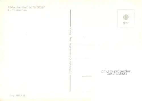 AK / Ansichtskarte Niendorf_Timmendorfer_Strand Fliegeraufnahme Niendorf_Timmendorfer