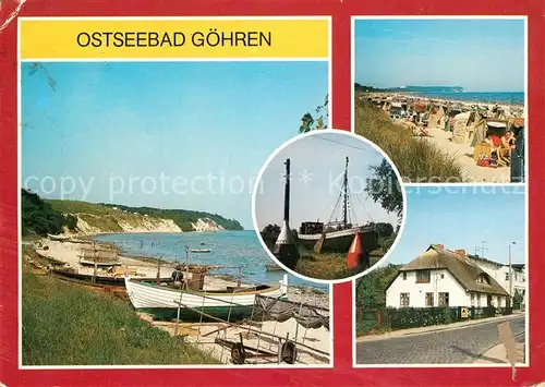 AK / Ansichtskarte Goehren_Ruegen Museumsschiff Luise Strand Goehren Ruegen