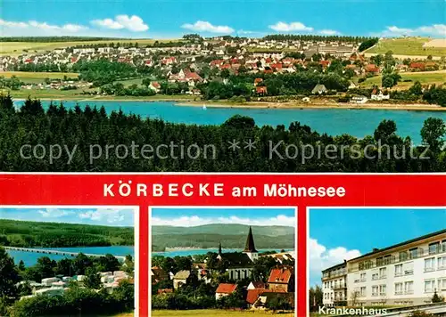 AK / Ansichtskarte Koerbecke_Moehnesee Krankenhaus Koerbecke Moehnesee