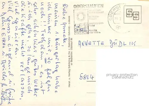 AK / Ansichtskarte Oberstaufen  Oberstaufen